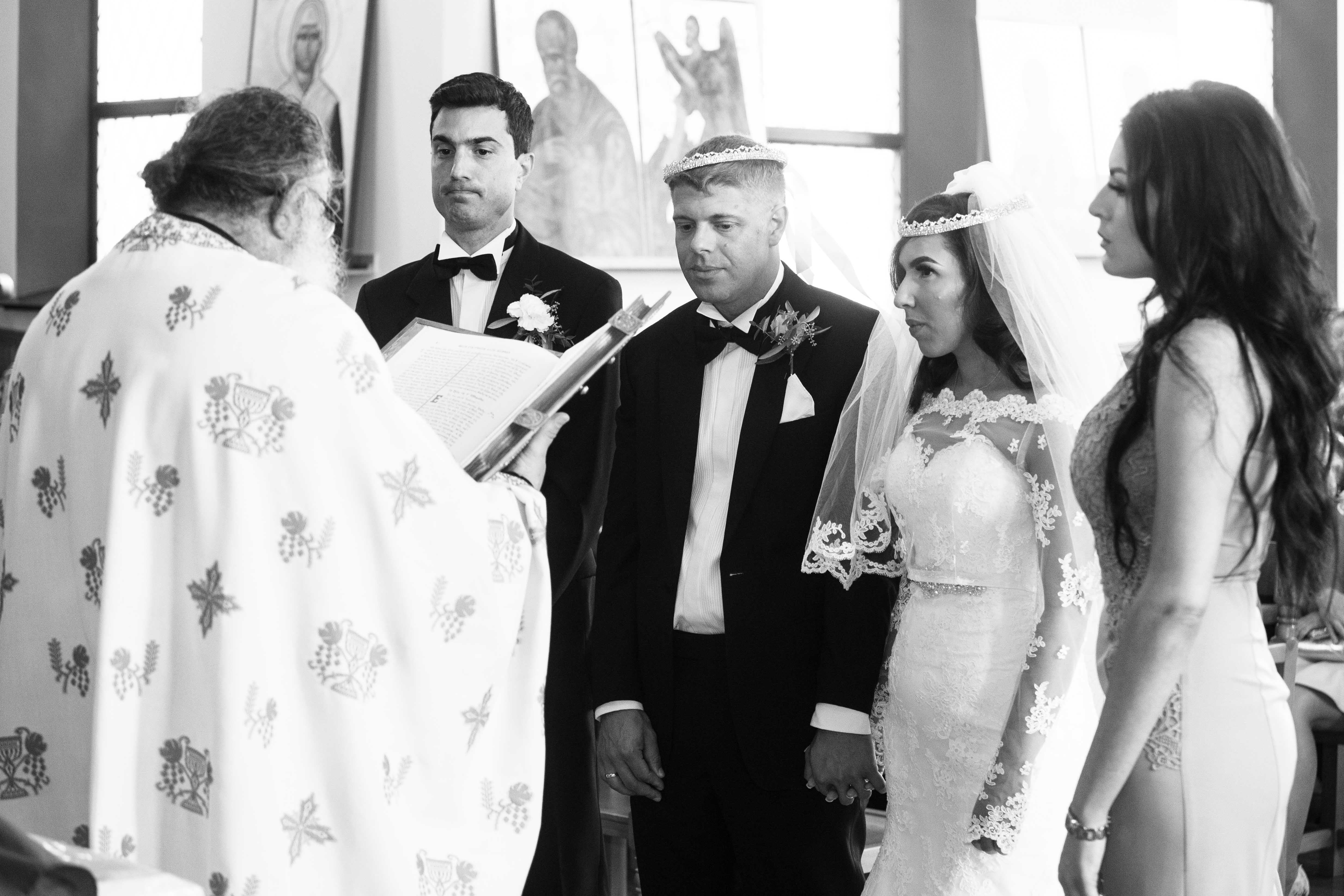Wedding in Sheffield - exchanging vows