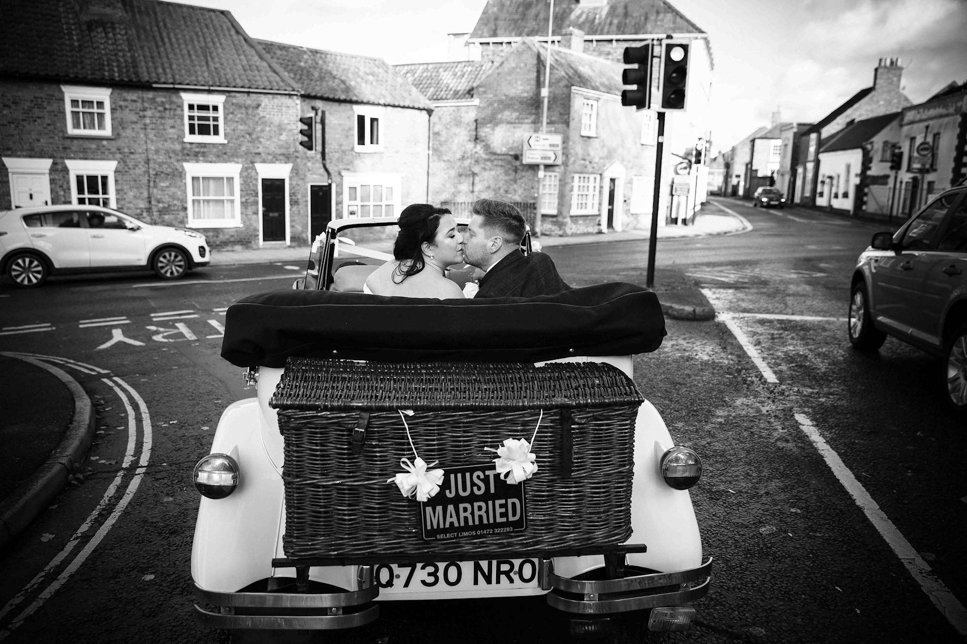 Sheffield, Yorkshire wedding photograph - Just Married